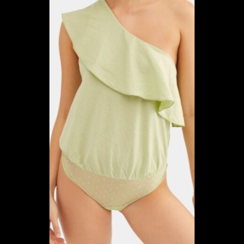 FREE PEOPLE one shoulder body suit